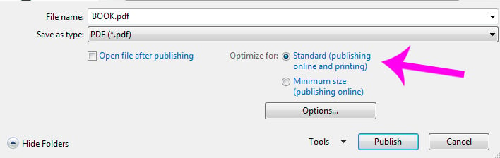Optimize for Printing