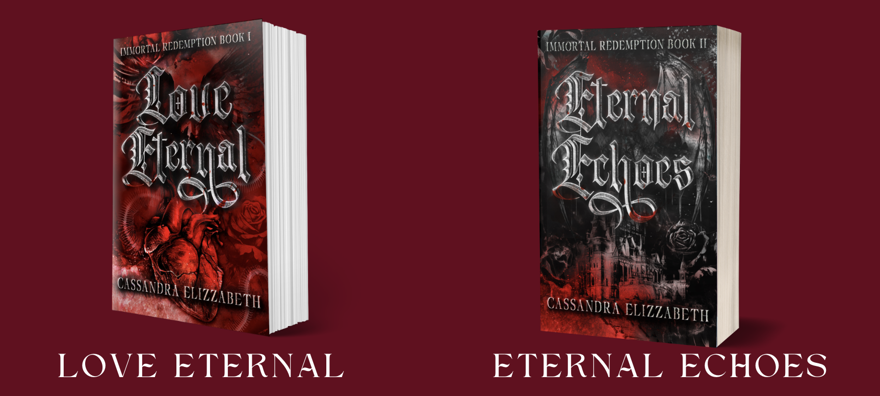 Love Eternal and Eternal Echoes book covers