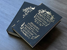 two books with Diamond 3D foil cover